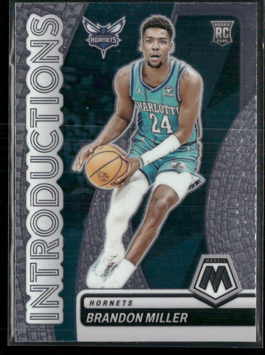 2023-24 Panini Mosaic #13 Brandon Miller Introductions