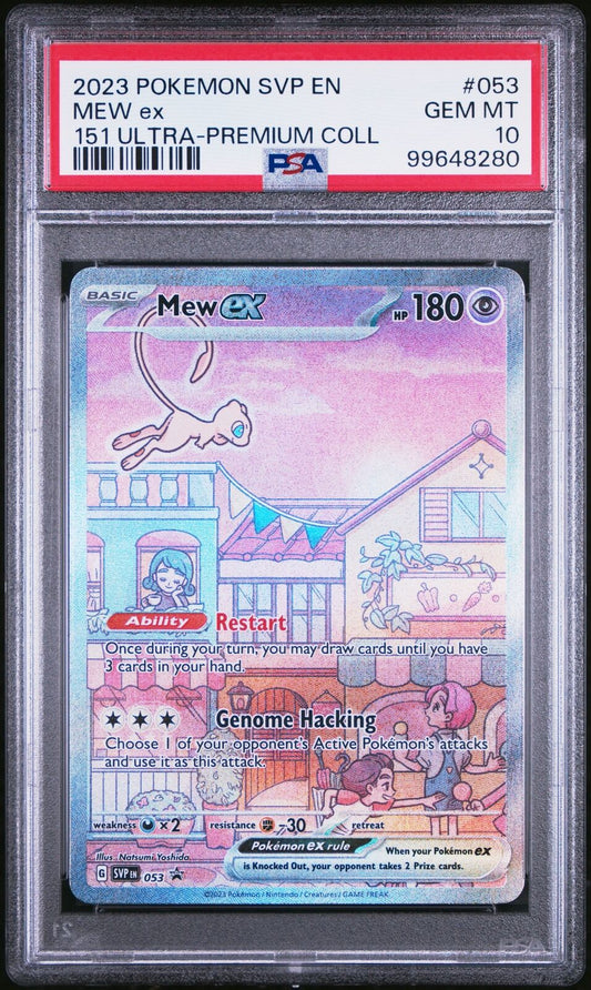 2023 Pokemon Black Star Promo #053 Mew Ex 151 Ultra-Premium Coll PSA 10