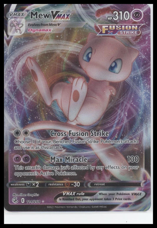 Mew VMAX SWSH08: Fusion Strike #114/264