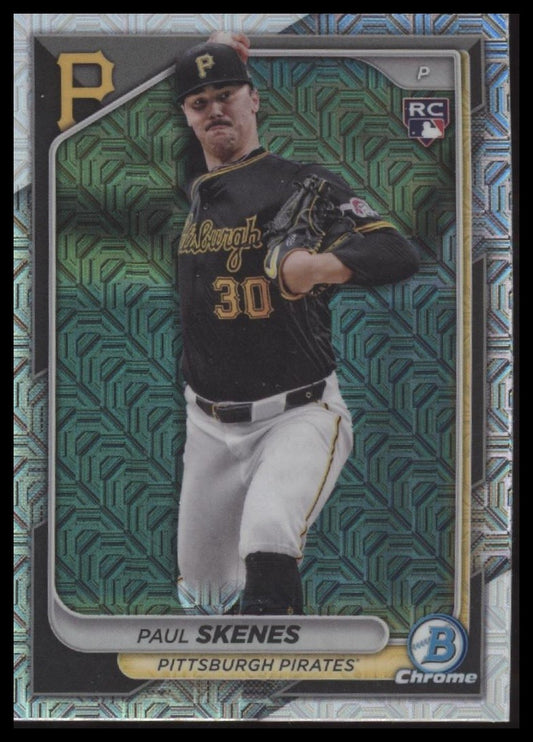 Paul Skenes 2024 Bowman Chrome #31 Mojo Refractors