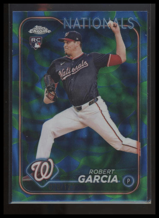 2024 Topps Chrome Update Robert Garcia Blue / Green Lava Lamp Refractors #/125