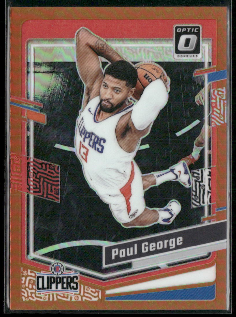2023-24 Donruss Optic #157 Paul George Orange #/199