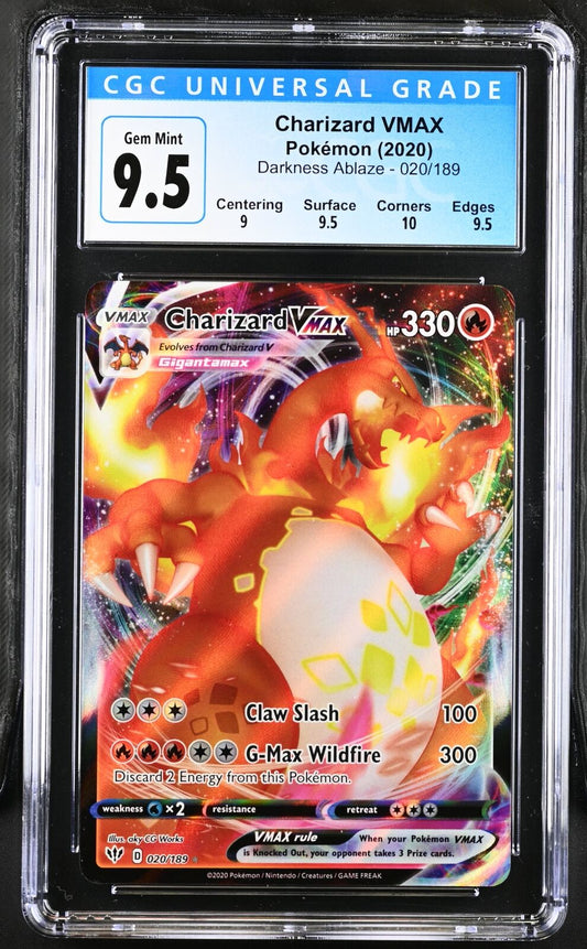 2020 Darkness Ablaze #020/189 Charizard VMAX CGC 10