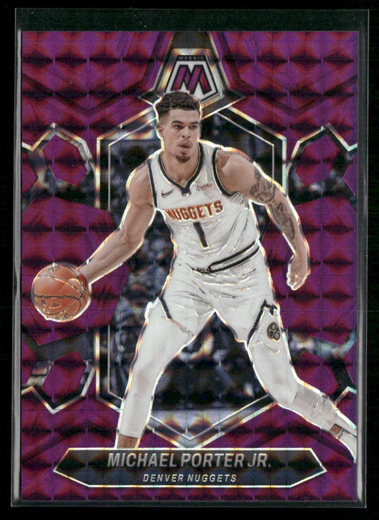 2023-24 Panini Mosaic #110 Michael Porter Jr. Purple #/99