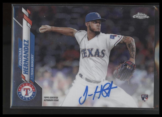 2020 Topps Chrome #RA-JH Jonathan Hernandez Rookie Autographs