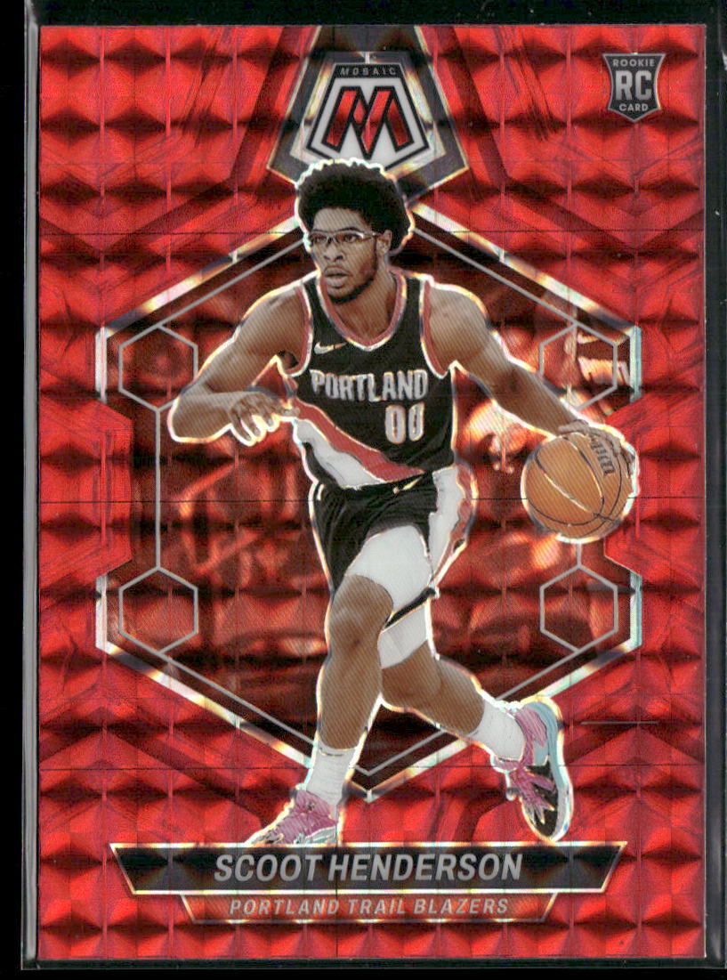 2023-24 Panini Mosaic #216 Scoot Henderson Red