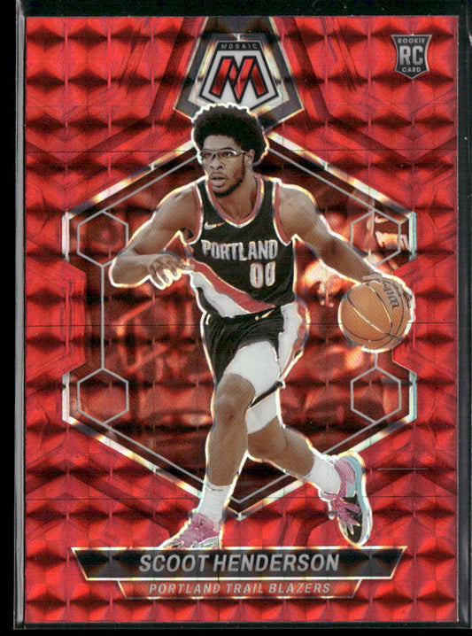 2023-24 Panini Mosaic #216 Scoot Henderson Red