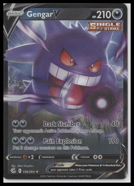 Gengar V SWSH08: Fusion Strike #156/264