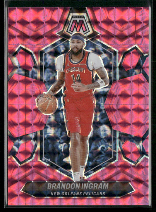 2023-24 Panini Mosaic #174 Brandon Ingram Pink #/149