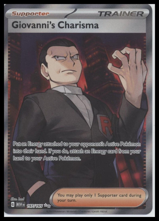 Giovanni's Charisma SV: Scarlet & Violet 151 #197/165