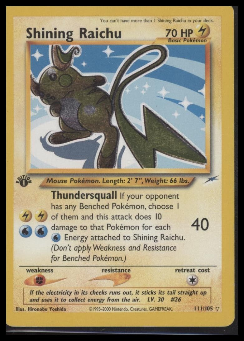 Shining Raichu Neo Destiny #111/105 - 1st Edition