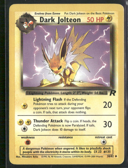 Pokemon Team Rocket #38/82 Dark Jolteon
