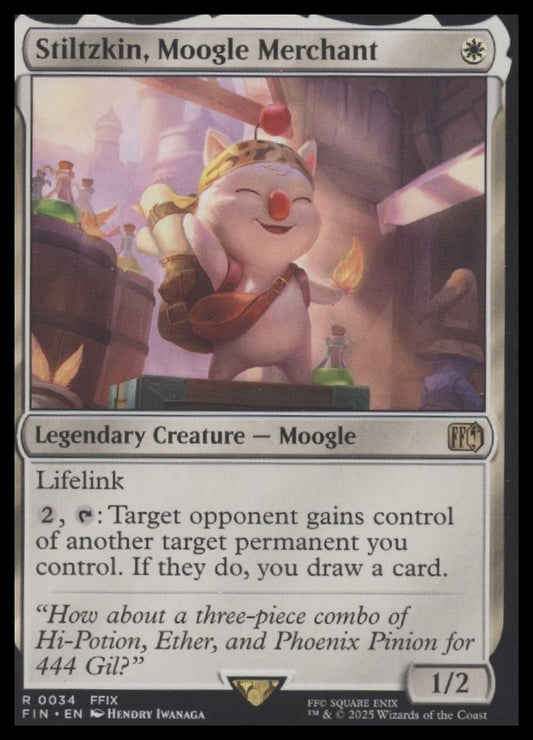 Stiltzkin, Moogle Merchant Magic the Gathering: Final Fantasy