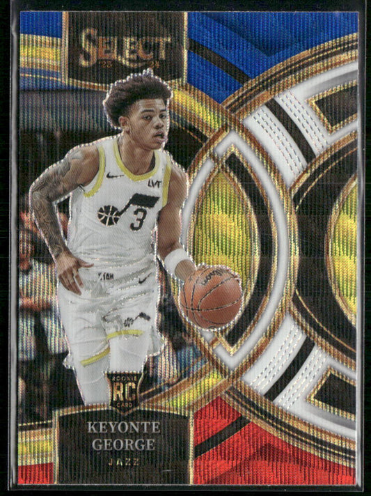 2023-24 Panini Select #109 Keyonte George Tri-Color Prizms