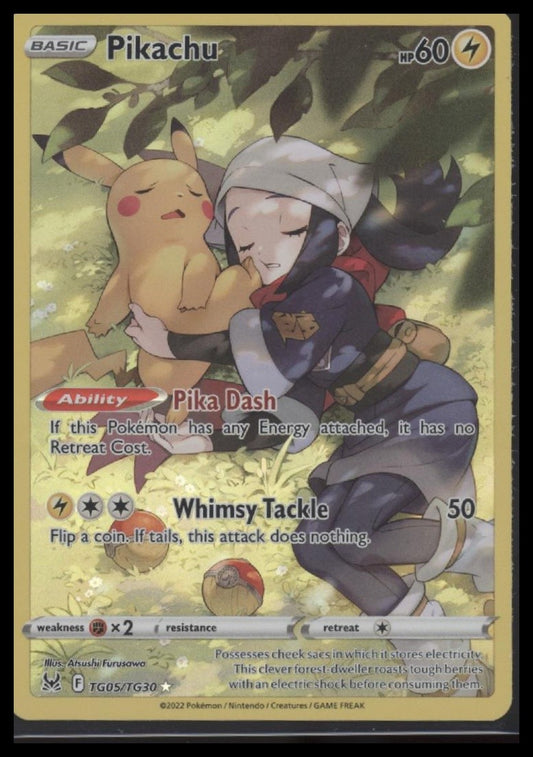 Pikachu SWSH11: Lost Origin Trainer Gallery #TG05/TG30
