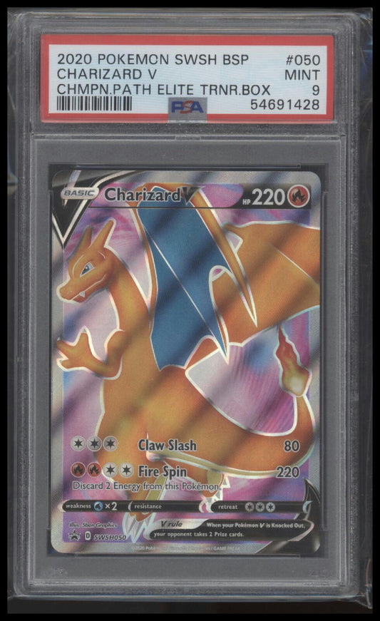 2020 Pokemon Swsh Black Star Promo #050 Charizard V Chmpn.Path PSA 9