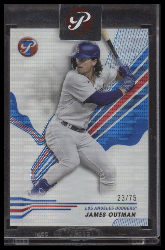 2024 Topps Pristine #158 James Outman Pristine Blue Refractors #/75