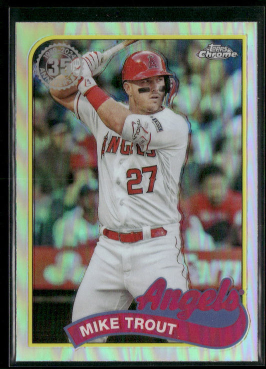 2024 Topps Chrome #89CB-1 Mike Trout 1989 Topps Baseball 35th Anniversary