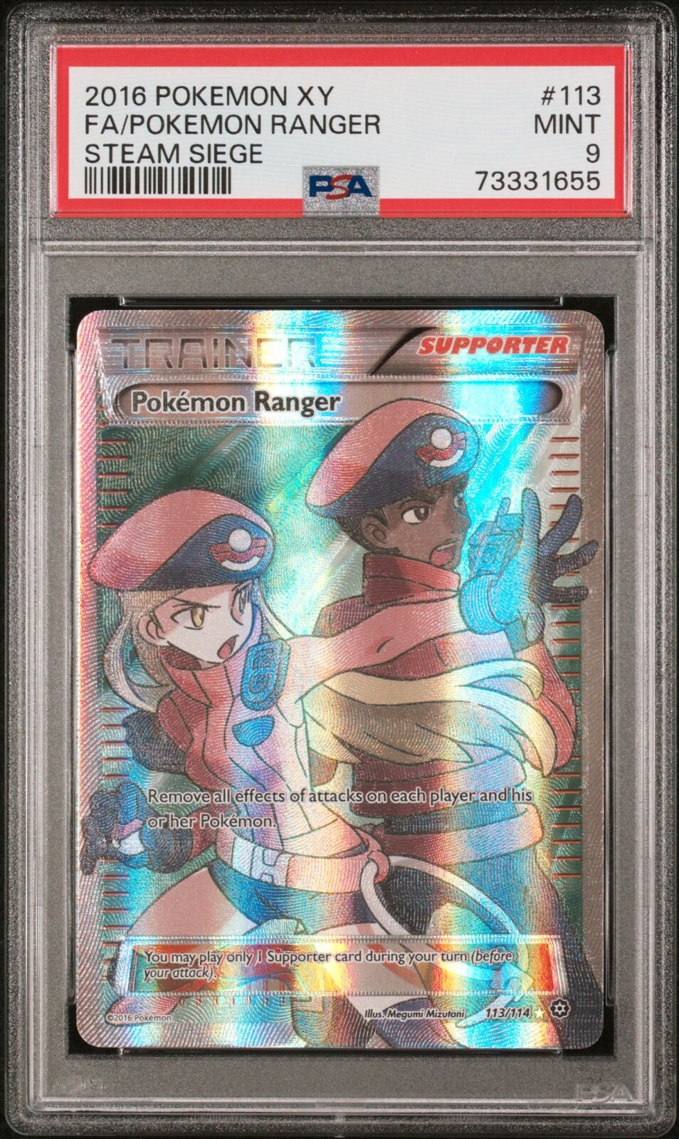 2016 Pokemon Xy Steam Siege #113 Fa/Pokemon Ranger Steam Siege PSA 9