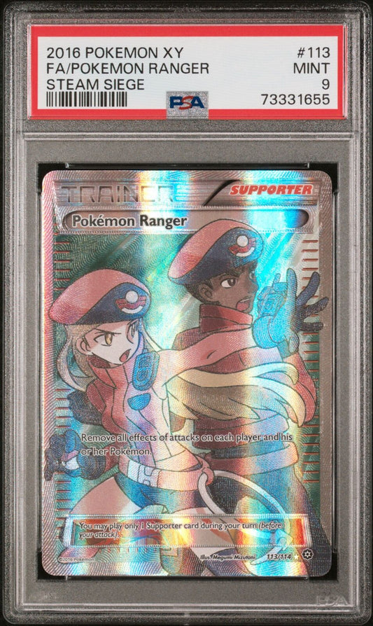 2016 Pokemon Xy Steam Siege #113 Fa/Pokemon Ranger Steam Siege PSA 9