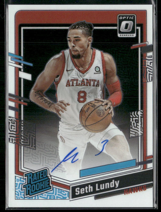 2023-24 Seth Lundy Optic Basketball Autograph