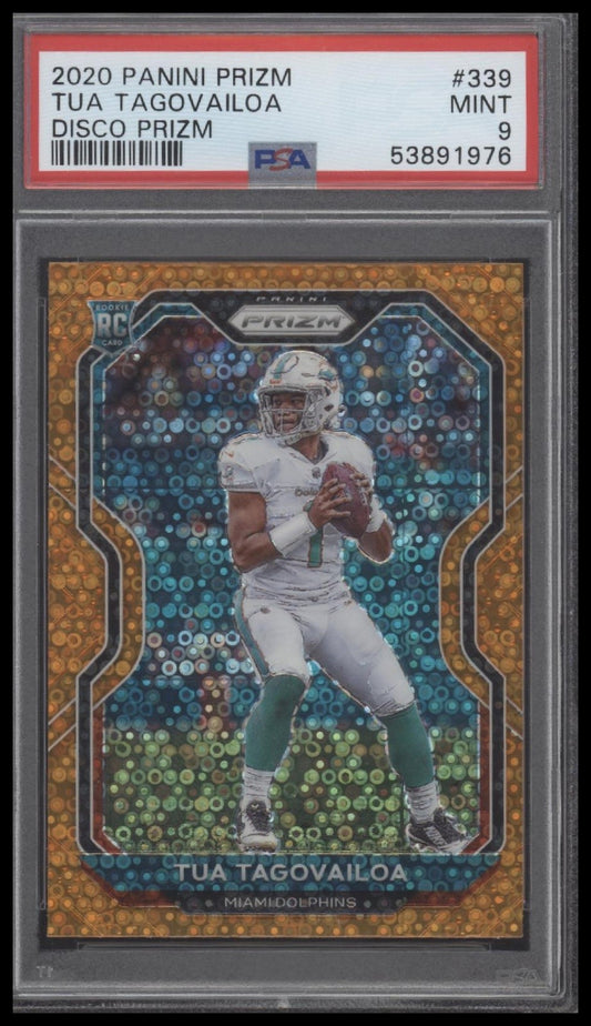 Tua Tagovailoa 2020 Panini Prizm #339 Disco Prizm PSA 9