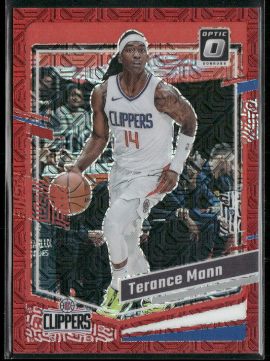 2023-24 Donruss Optic #71 Terance Mann Choice Red #/88