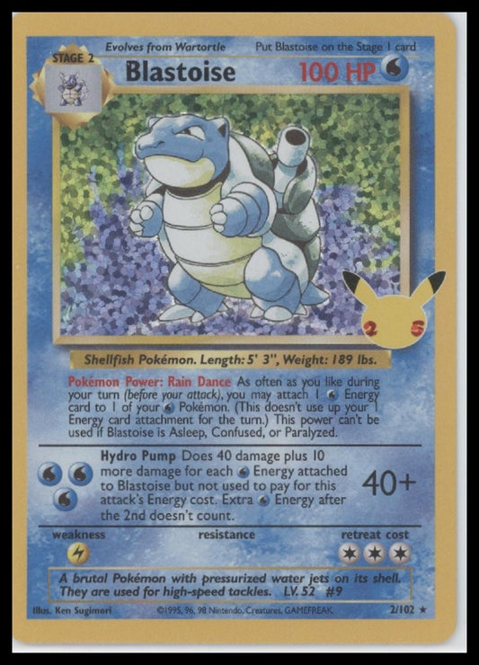 Blastoise Celebrations: Classic Collection #2/102