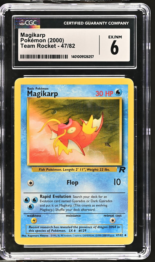 Magikarp 2000 Team Rocket #47/82 CGC 6
