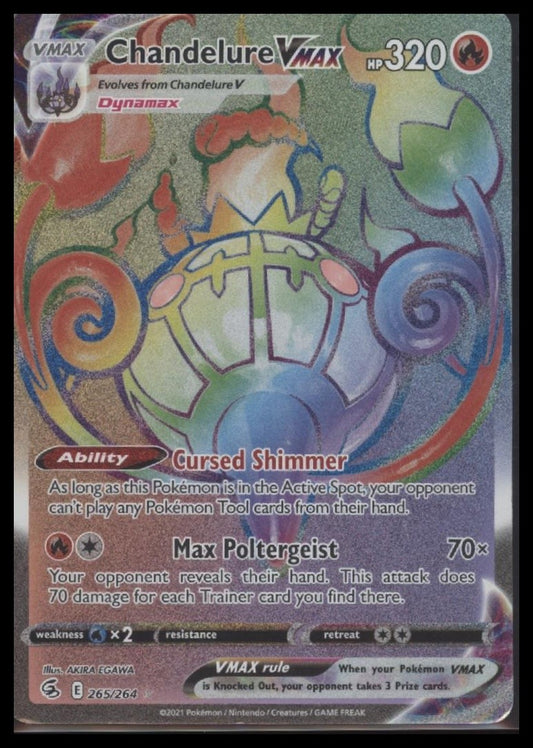 Chandelure VMAX (Secret) SWSH08: Fusion Strike #265/264