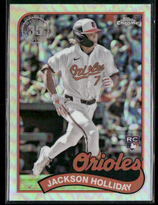 2024 Topps Chrome Update Jackson Holliday 1989 Topps Baseball 35th Anniversary