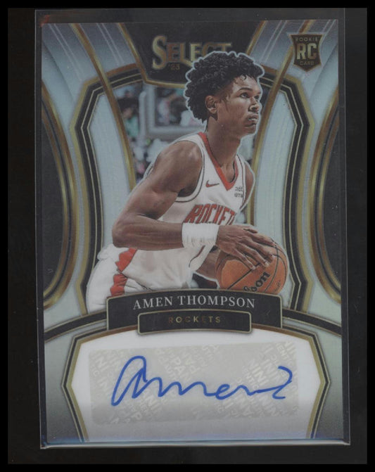 2023-24 Panini Select #RS-AMN Amen Thompson Rookie Signatures #/125