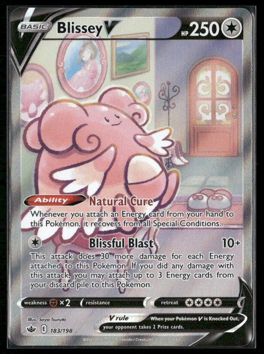 Blissey V (Alternate Full Art) SWSH06: Chilling Reign #183/198