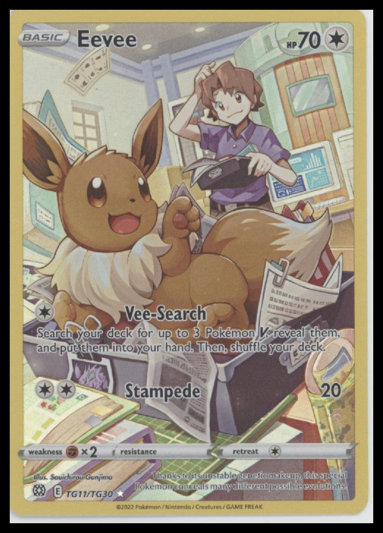 Eevee SWSH09: Brilliant Stars Trainer Gallery #TG11/TG30