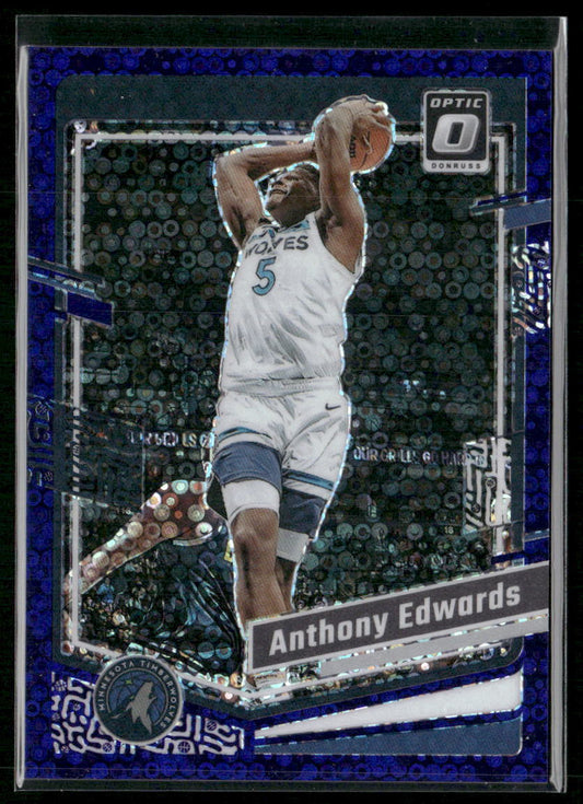 2023-24 Donruss Optic #59 Anthony Edwards Fast Break Purple #/99