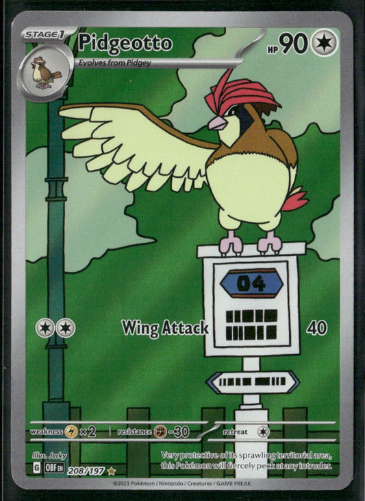 Pidgeotto SV03: Obsidian Flames #208/197