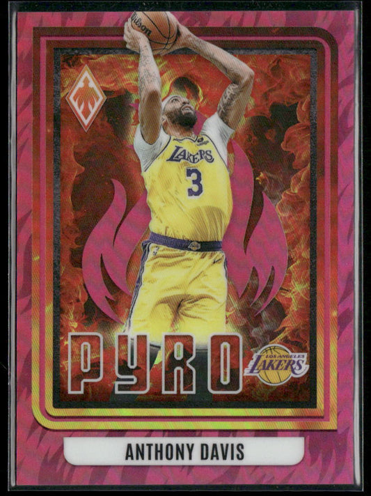 2023-24 Panini Phoenix #7 Anthony Davis Pyro Pink #/99