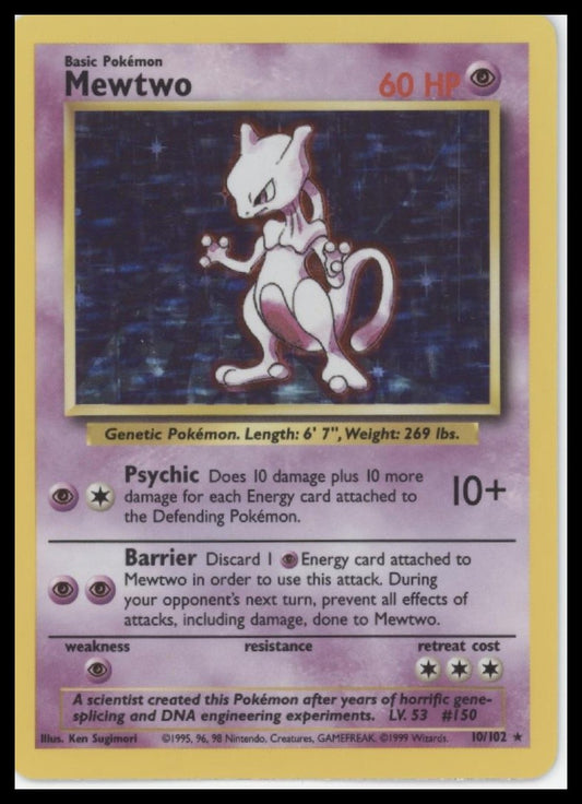 Mewtwo Base Set #010/102