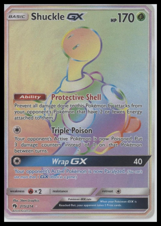 Shuckle GX (Secret) SM - Lost Thunder #215/214