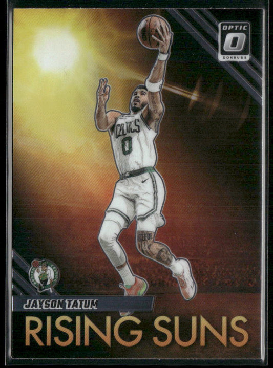 2023-24 Donruss Optic #19 Jayson Tatum Rising Suns