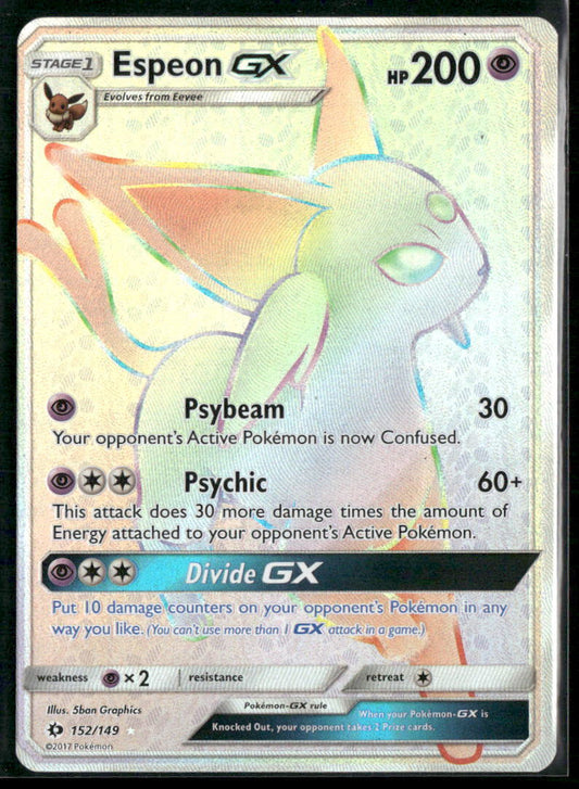 Pokemon SM Base Set #152/149 Espeon GX (Secret)