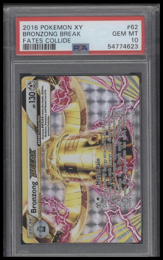 2016 Pokemon Xy Fates Collide #62 Bronzong Break Fates Collide PSA 10