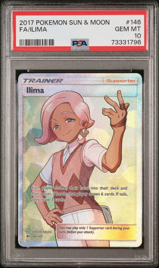 2017 Pokemon Sun & Moon #146 Fa/Ilima PSA 10
