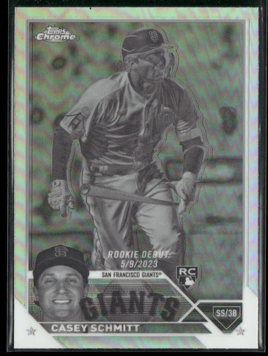2023 Topps Chrome Update #USC134 Casey Schmitt Negative