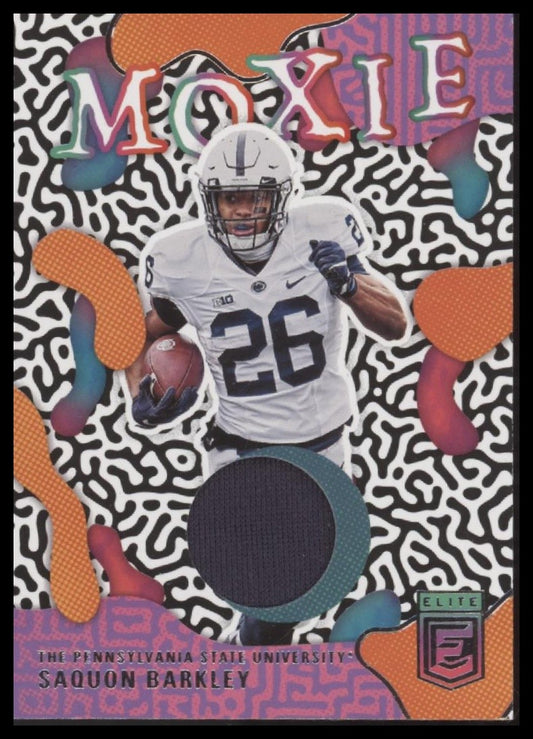 Saquon Barkley 2023 Panini Chronicles Draft Picks #EM-SB Elite Moxie Jersey