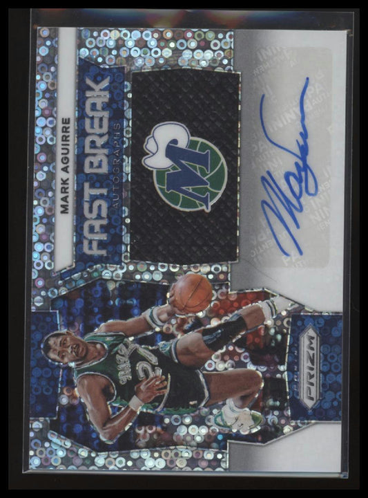 2023-24 Panini Prizm #FB-MAD Mark Aguirre Fast Break Autographs