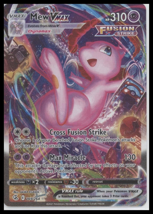 Mew VMAX (Alternate Art Secret) SWSH08: Fusion Strike #269/264
