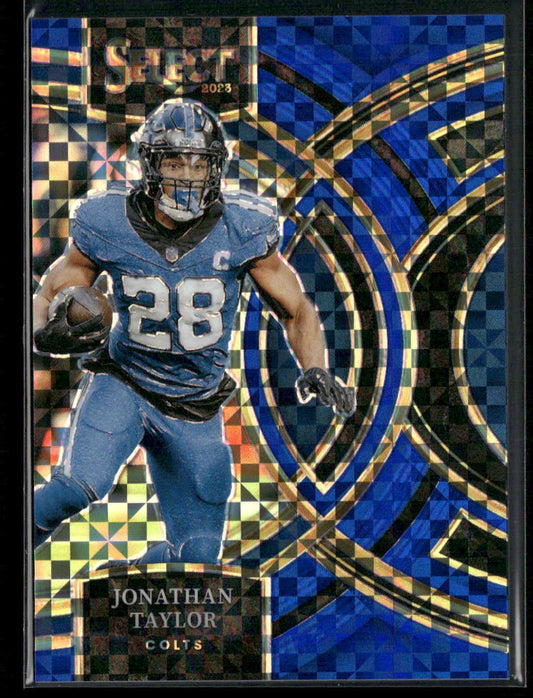 2023 Panini Select #127 Jonathan Taylor Blue Prizms #/149