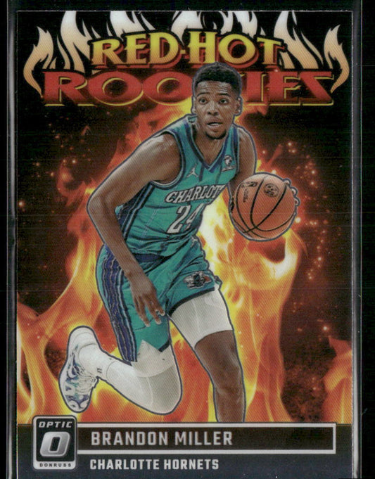 2023-24 Donruss Optic #3 Brandon Miller Red Hot Rookies
