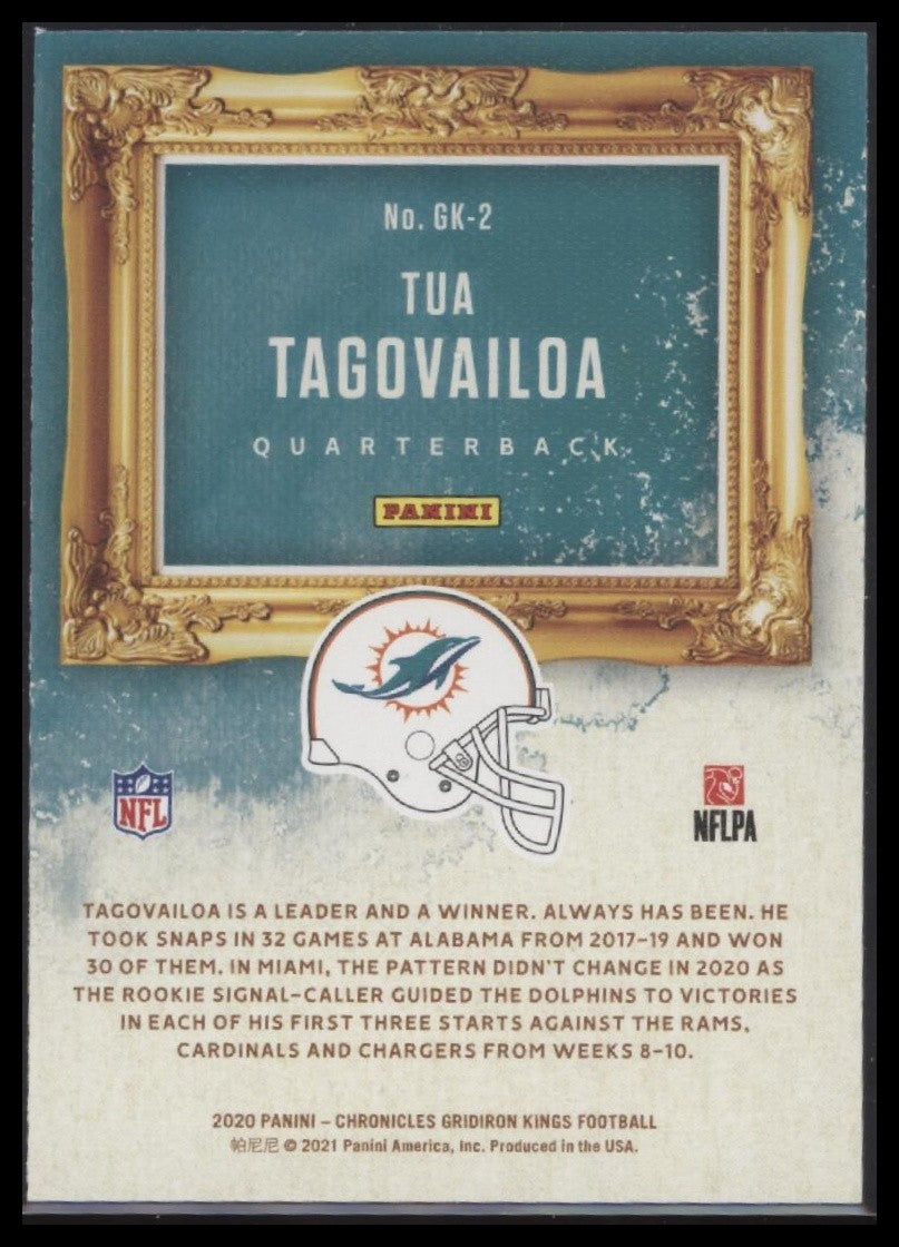 Tua Tagovailoa 2020 Panini Chronicles #GK-2 Gridiron Kings Pink